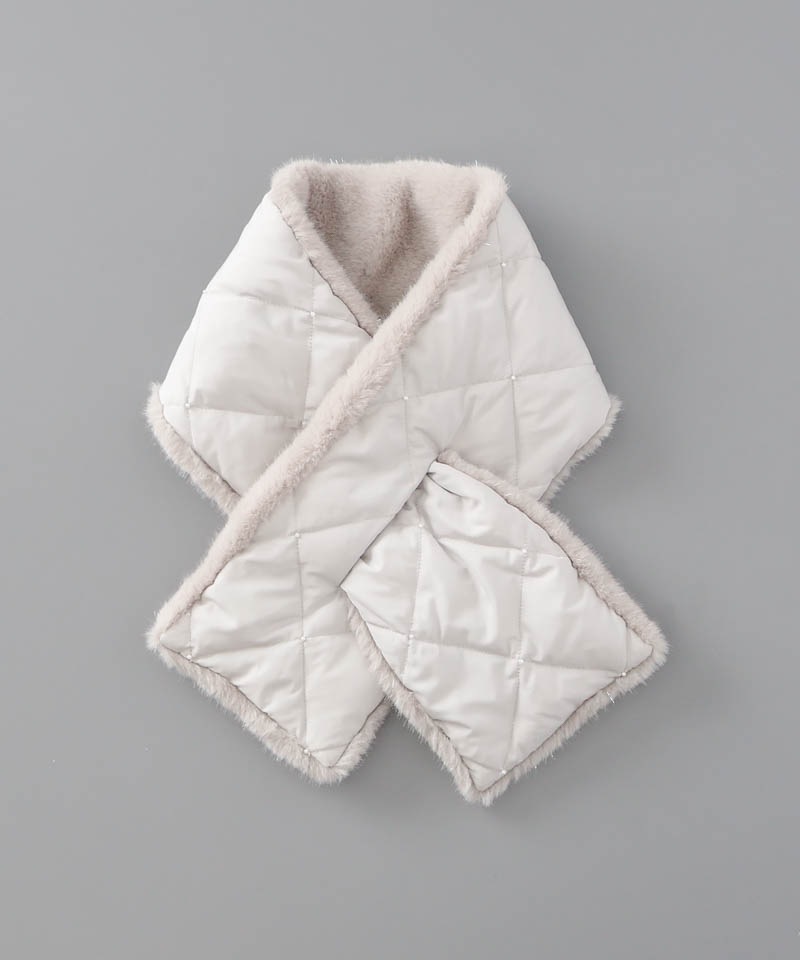 【新品❢タグ付❢】アンテプリマ　ストール　ファー　ホワイト系 ANTEPRIMA（アンテプリマ）】エコファー差込みマフラー(WASH)ANTEPRIMA