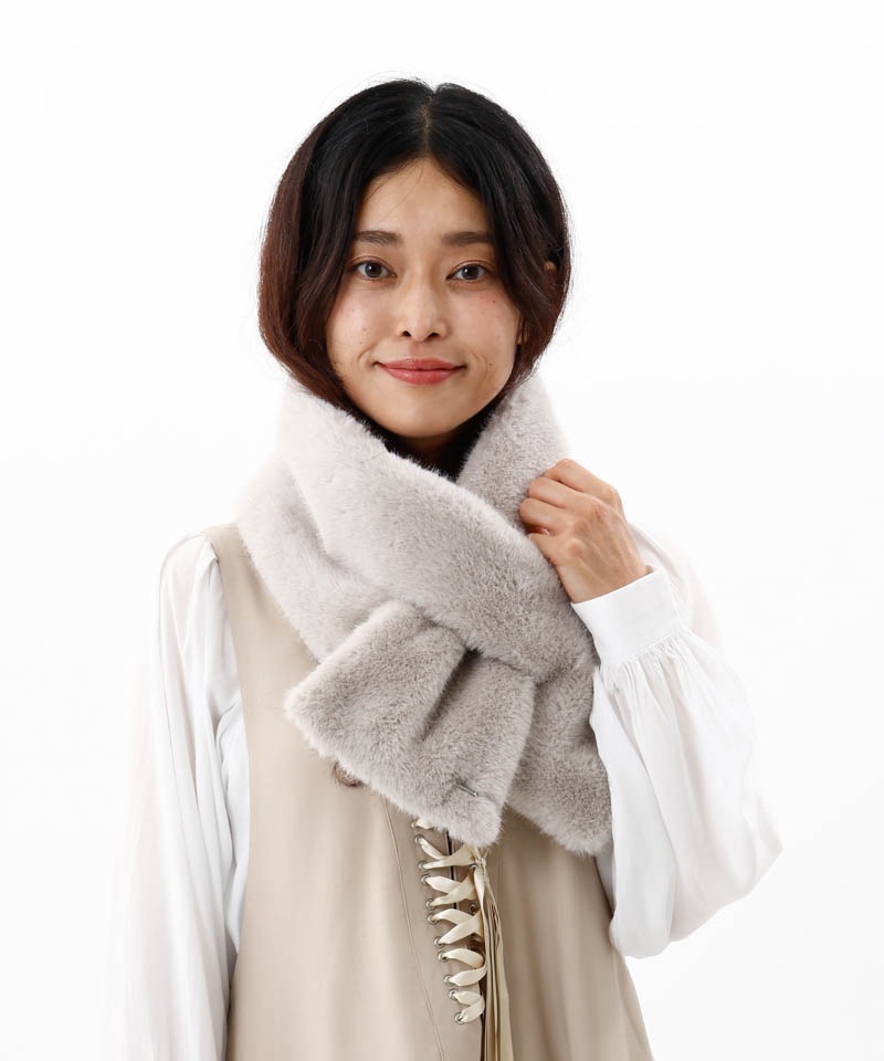 ANTEPRIMA（アンテプリマ）】エコファー差込みマフラー(WASH)ANTEPRIMA