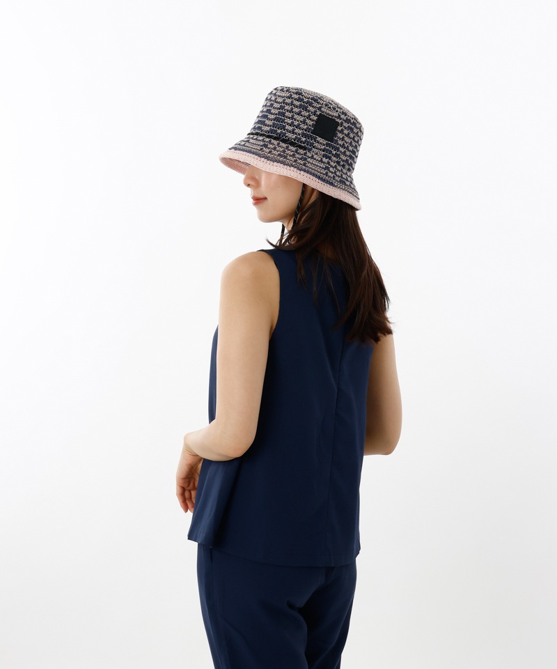 LANVIN en Bleu ランバン コード付 ペーパーサーモバケットハット LANVIN en Bleu - LANVIN en Bleu ランバン コード付 ペーパー