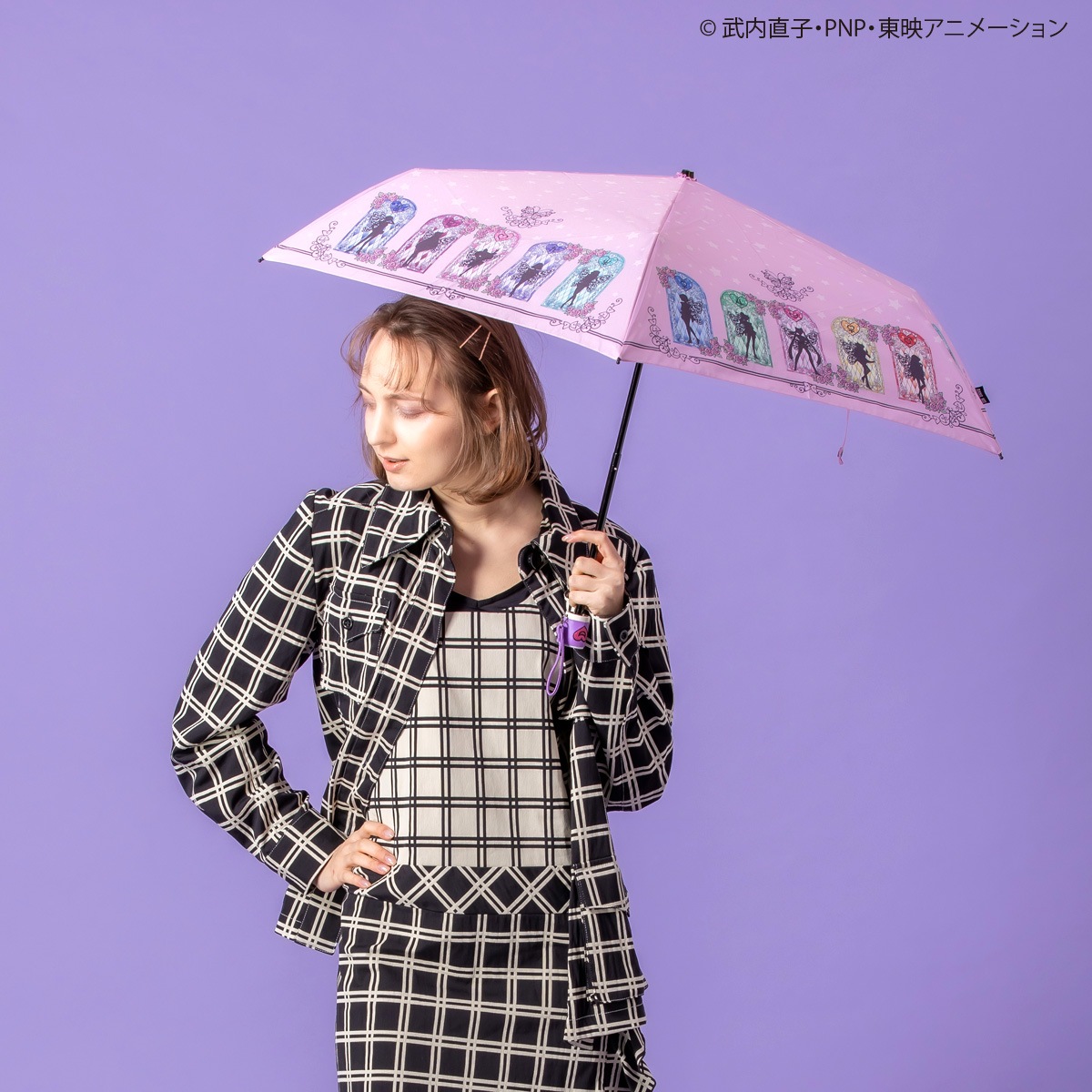 【 美少女戦士セーラームーン×ANNASUI 】 折りたたみ傘（セーラー10戦士柄）