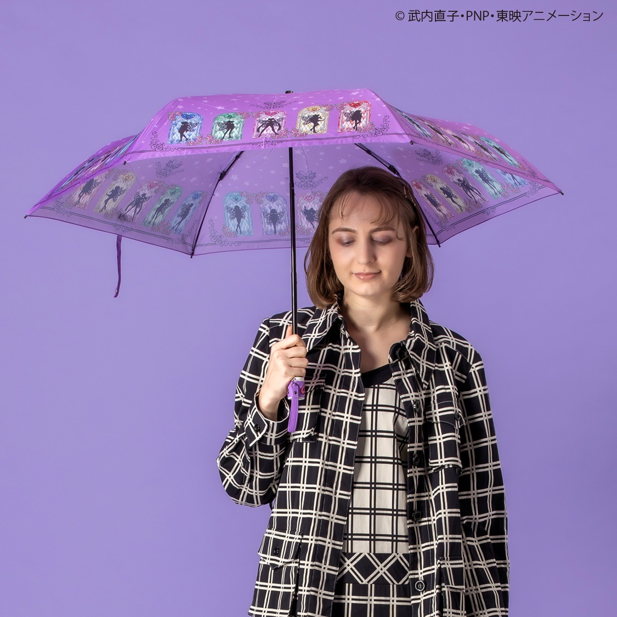 【 美少女戦士セーラームーン×ANNASUI 】 折りたたみ傘（セーラー10戦士柄）