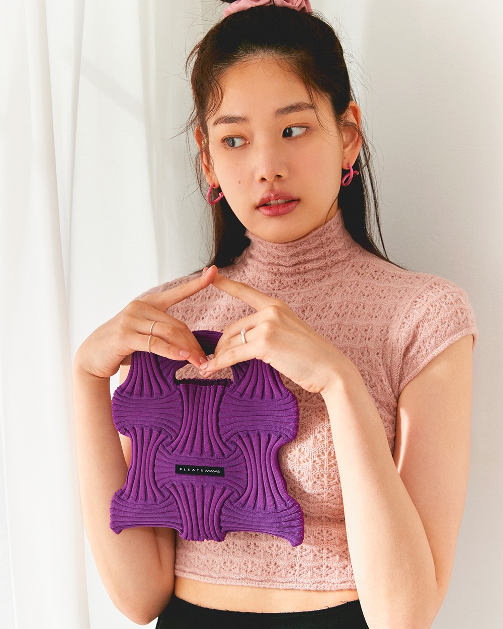 PLEATS MAMA(プリーツママ)】MINI BOW BAG ミニボウバッグタイプ