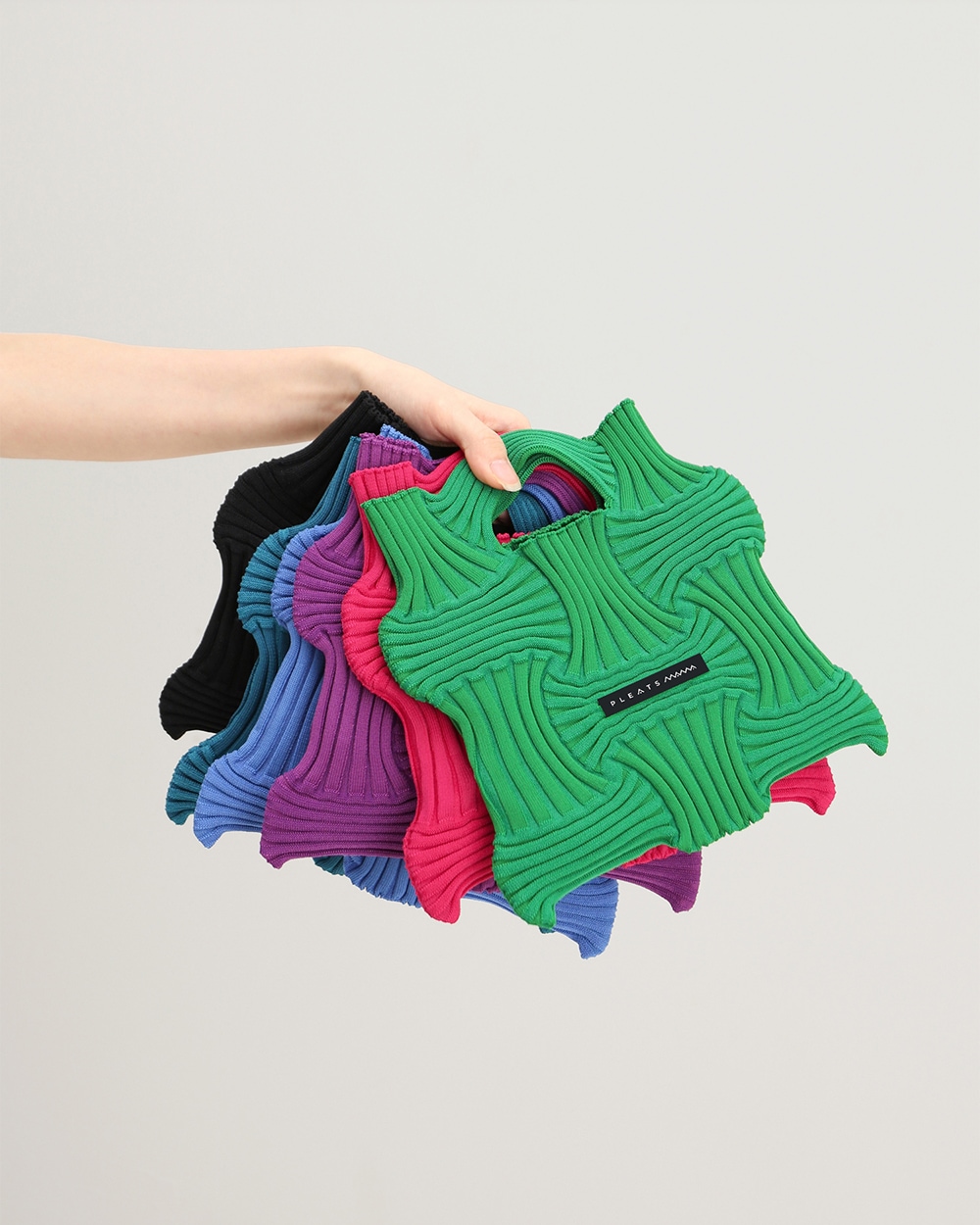 PLEATS MAMA(プリーツママ)】MINI BOW BAG ミニボウバッグPLEATS