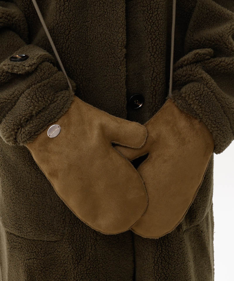 otona MUSE 12月号web掲載【 Beaurance （ビューランス）】フード・ミトン付き エコファーボアロングコート