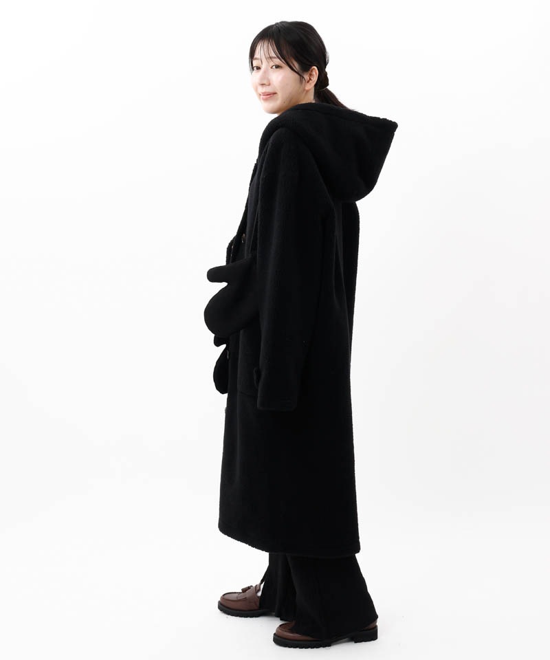 otona MUSE 12月号web掲載【 Beaurance （ビューランス）】フード・ミトン付き エコファーボアロングコート