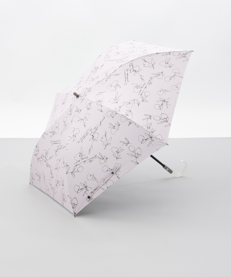 【 JILL STUART（ジル スチュアート）】アップルプリント晴雨兼用傘(折りたたみ)