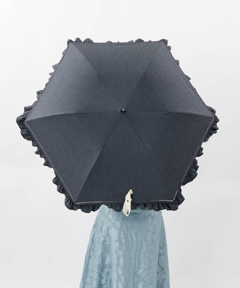 JILL STUART（ジル スチュアート）】パイピングフリル晴雨兼用パラソル