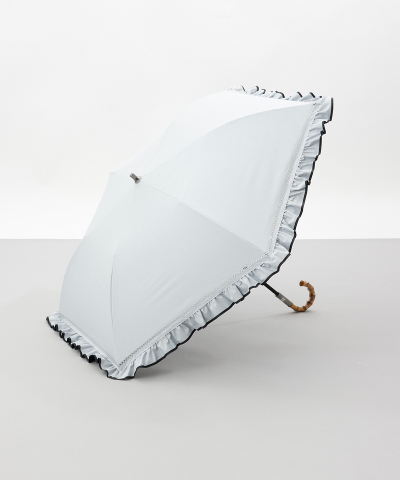 JILL STUART(ジル スチュアート)】パイピングフリル晴雨兼用パラソル JILL STUART(ジル スチュアート)】パイピングフリル晴雨兼用パラソル