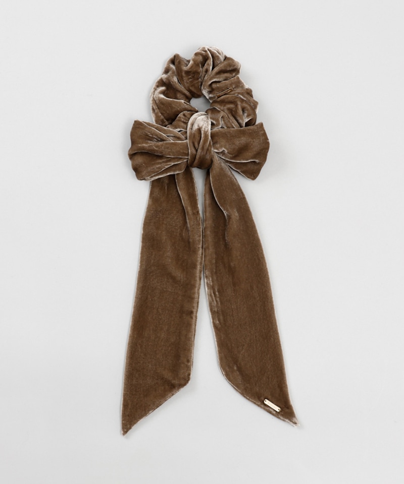 Beaurance （ビューランス）】シュシュ付きベルベットリボン