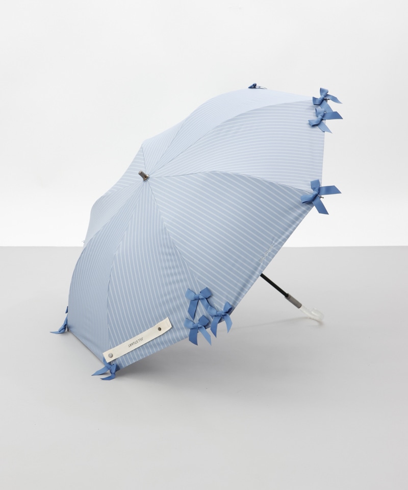 【 JILL STUART（ジル スチュアート）】・WEB限定・　リボン付き晴雨兼用パラソル(折りたたみ)