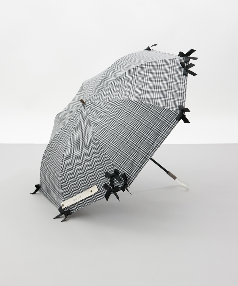 【 JILL STUART（ジル スチュアート）】・WEB限定・　リボン付き晴雨兼用パラソル(折りたたみ)
