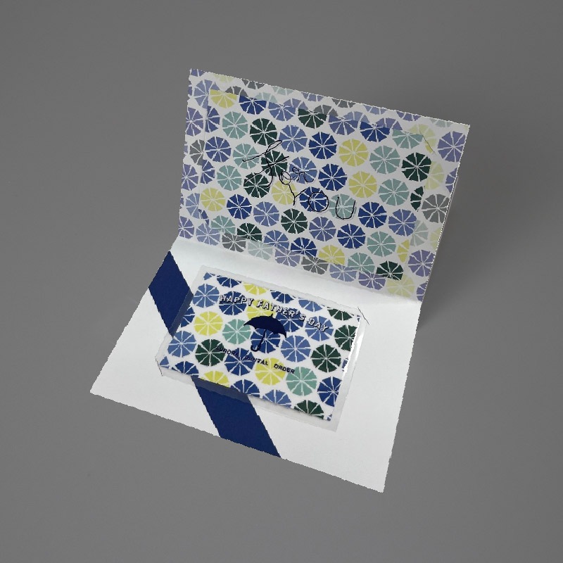 【 デジタルオーダー傘 】オリジナルギフトチケット（Fatherr's day）