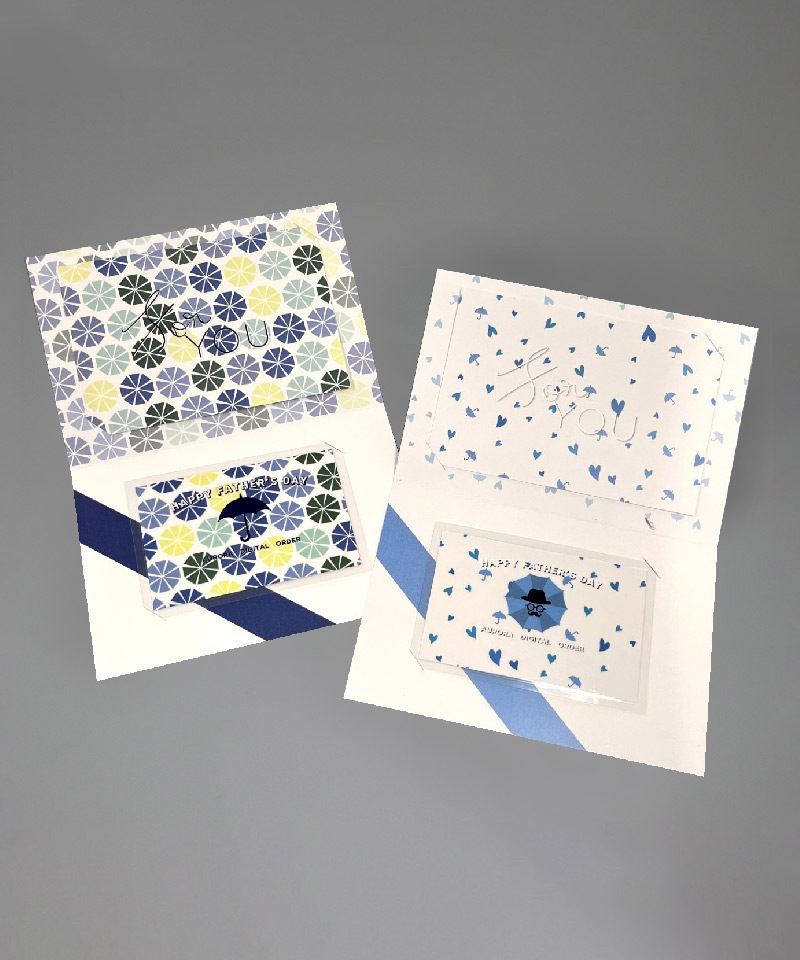 【 デジタルオーダー傘 】オリジナルギフトチケット（Fatherr's day）