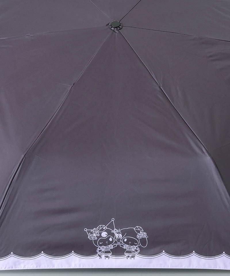 【 ANNA SUI（アナ スイ）】マイメロディ&クロミ 晴雨兼用傘（折りたたみ傘）シルエット