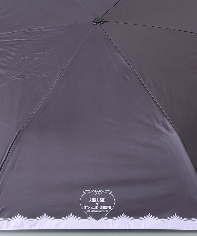 【 ANNA SUI（アナ スイ）】マイメロディ&クロミ 晴雨兼用傘（折りたたみ傘）シルエット