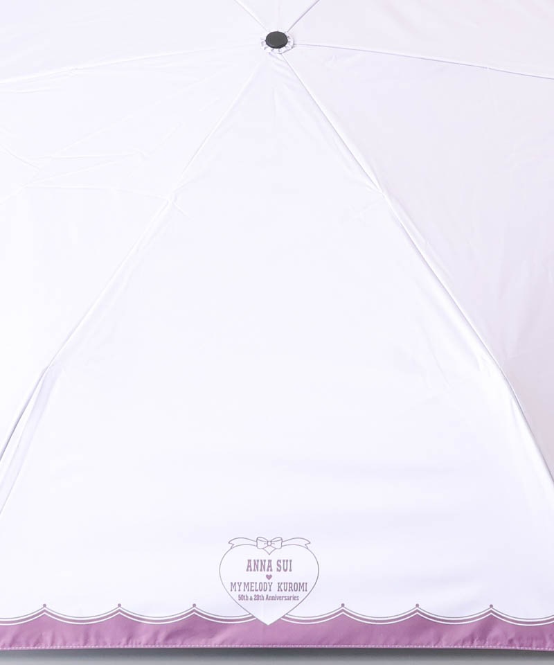 【 ANNA SUI（アナ スイ）】マイメロディ&クロミ 晴雨兼用傘（折りたたみ傘）シルエット