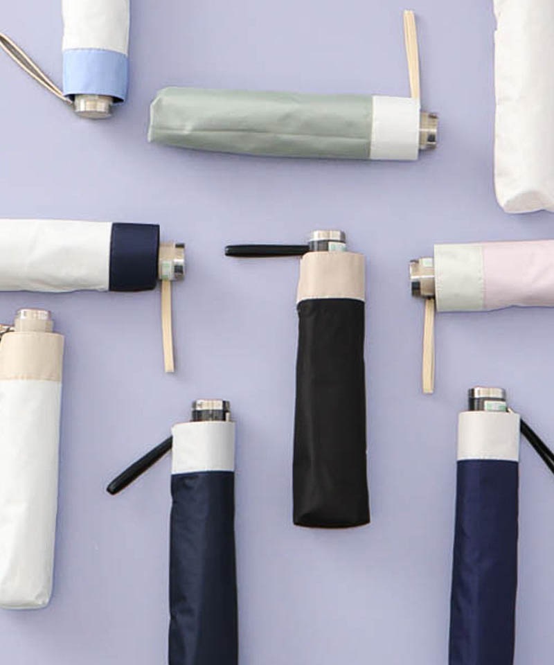 【AURORA（オーロラ）】サマーシールド　バイカラー晴雨兼用傘（軽量・折りたたみ傘）