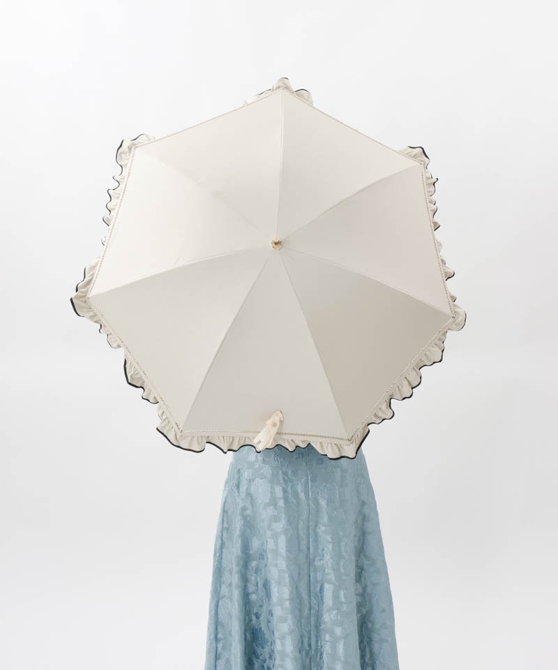 JILL STUART（ジル スチュアート）】パイピングフリル晴雨兼用パラソル