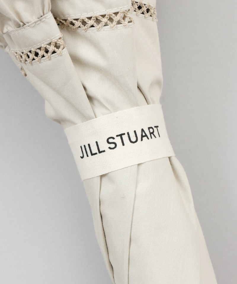 【 JILL STUART（ジル スチュアート）】パイピングフリル晴雨兼用パラソル(長傘)