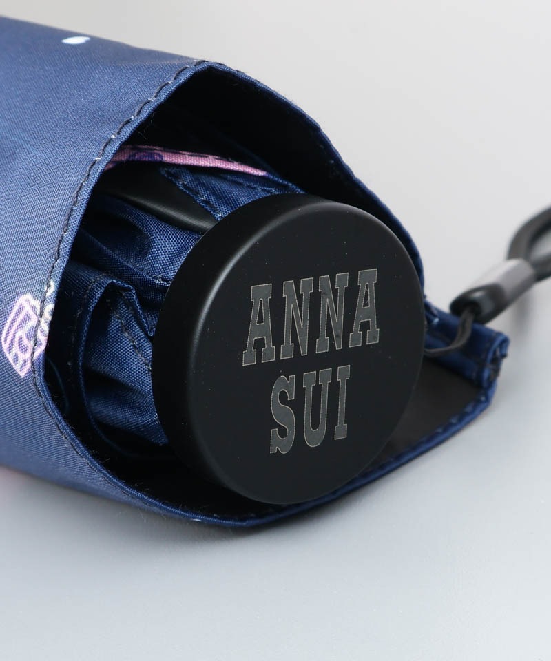 【 ANNA SUI（アナ スイ）】マイメロディ&クロミ 晴雨兼用傘（折りたたみ傘）総柄