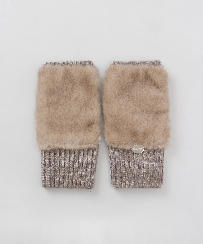 Beaurance （ビューランス）】エコファーショートアームウォーマーALL