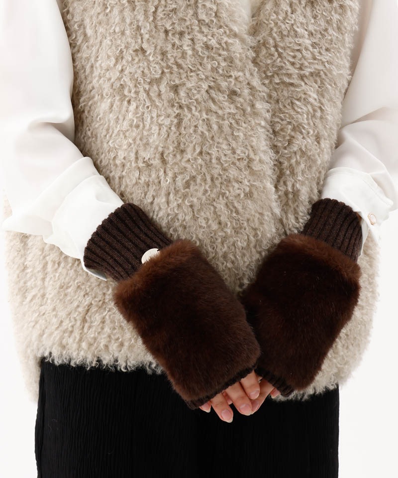 Beaurance （ビューランス）】エコファーショートアームウォーマーALL