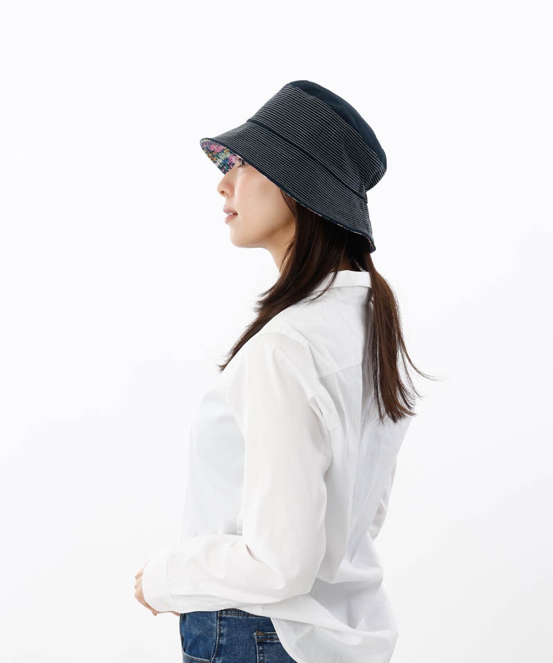 【 ORGABITS（オーガビッツ）】リバティプリントリバーシブル角丸クロッシェハット