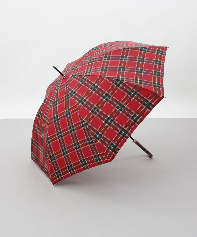 Aquascutum（アクアスキュータム）】先染めチェック雨傘(長傘