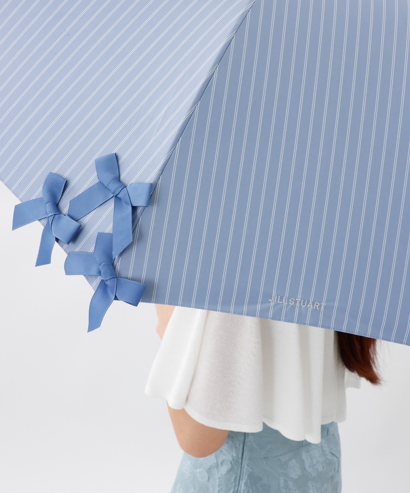 【 JILL STUART（ジル スチュアート）】・WEB限定・　リボン付き晴雨兼用パラソル(長傘)
