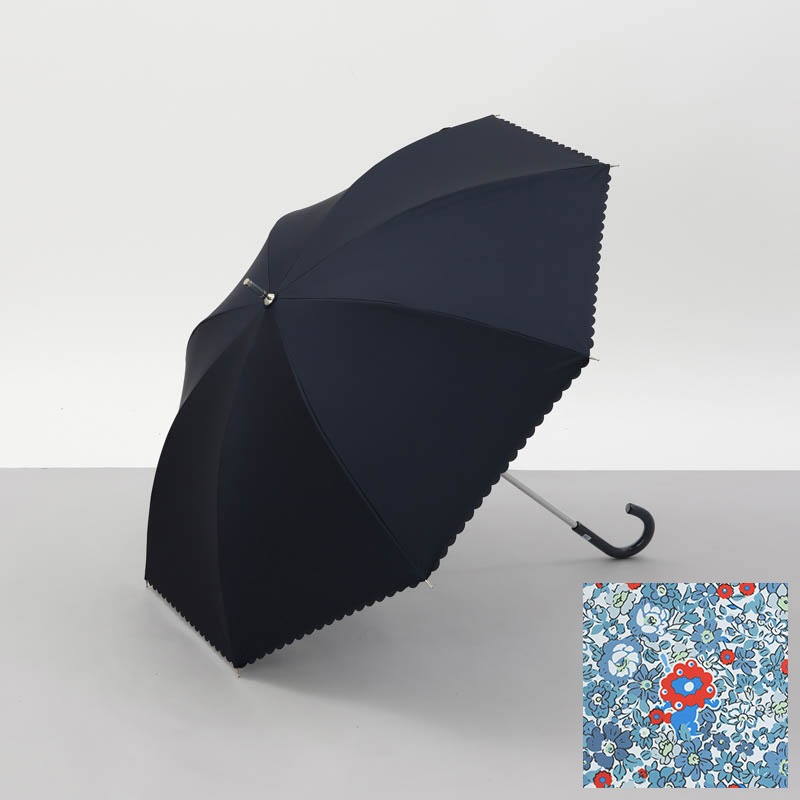 EXPO2025ミャクミャク裏地小花柄プリント 晴雨兼用傘（長傘） 🄫Expo