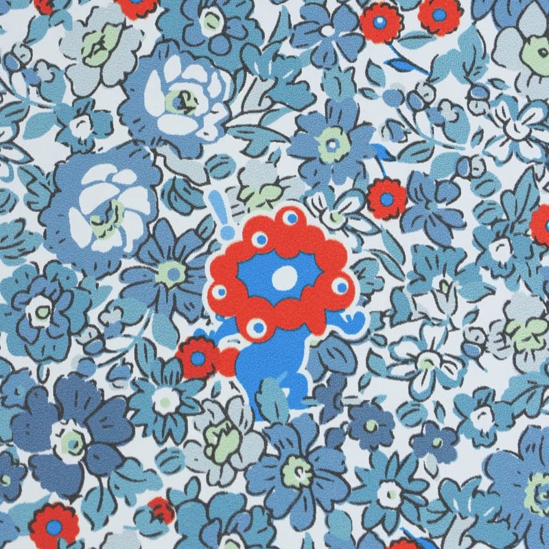 EXPO2025ミャクミャク裏地小花柄プリント 晴雨兼用傘（長傘） 🄫Expo