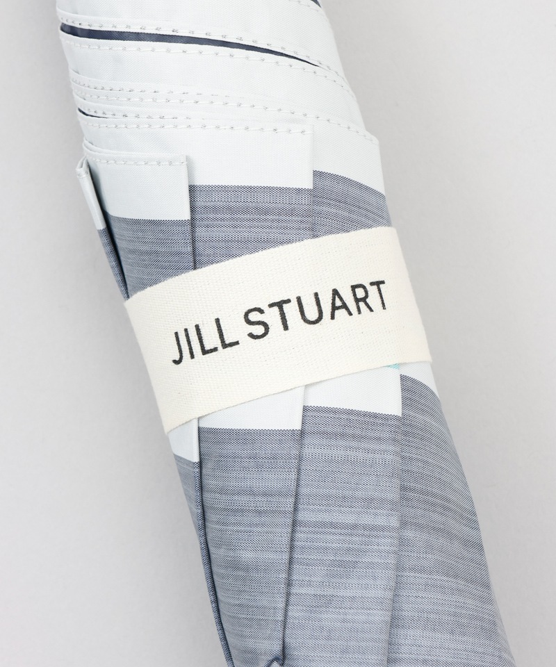 【 JILL STUART（ジル スチュアート）】先染めボーダー晴雨兼用傘(折りたたみ)