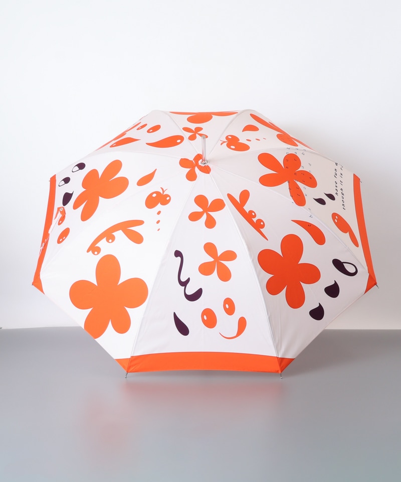 【 クリエイターズ マーケット 】 大江 由佳　lulu　-orange umbrella-（雨傘）受注生産品