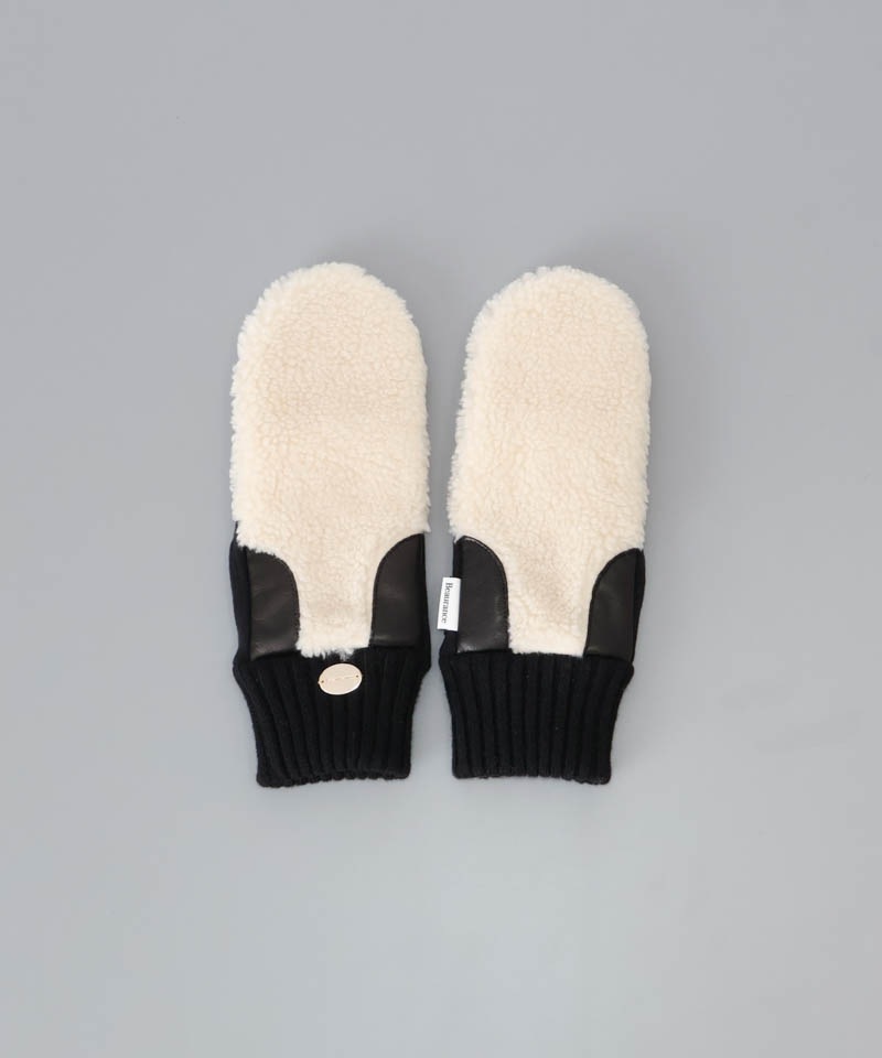 【 Beaurance （ビューランス）】エコファーボア×ニットミトン