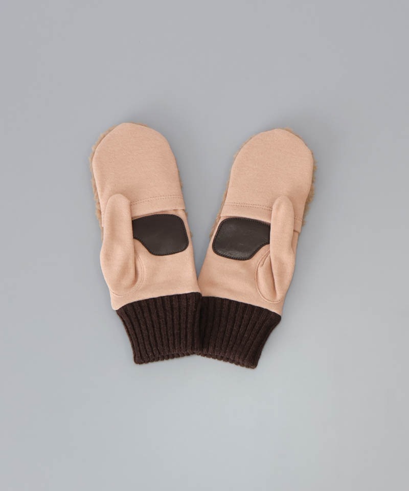 【 Beaurance （ビューランス）】エコファーボア×ニットミトン