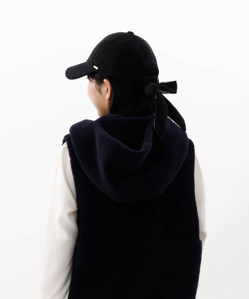 【 Beaurance （ビューランス）】リボンスカーフキャップ