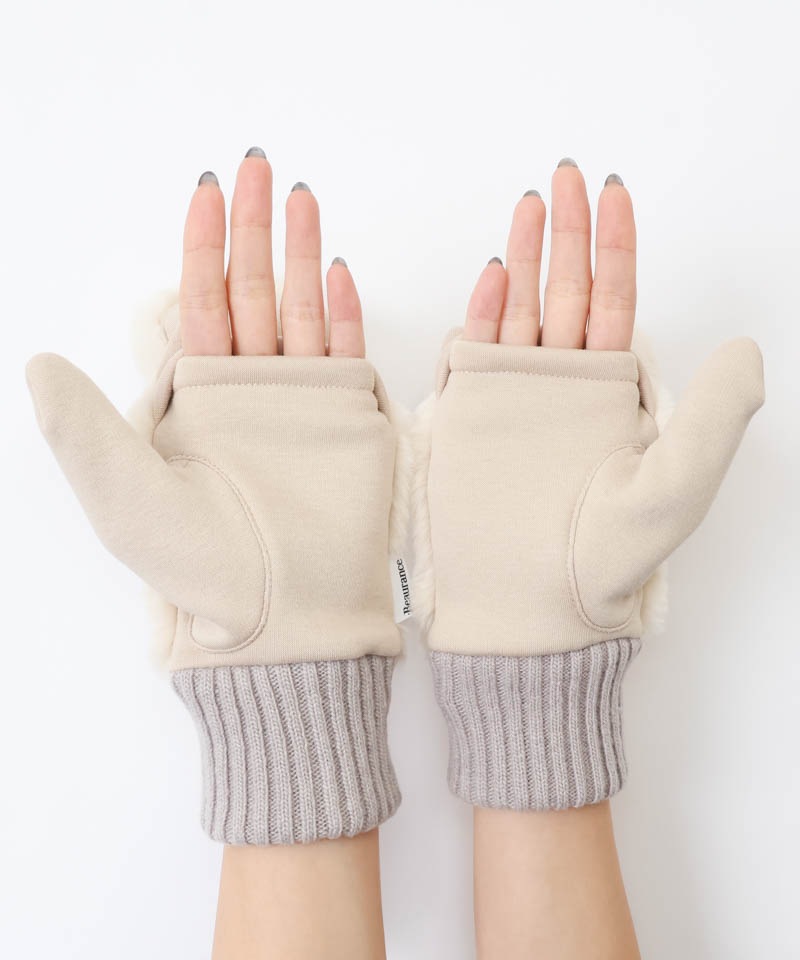 【 Beaurance （ビューランス）】エコファー×ニットミトン