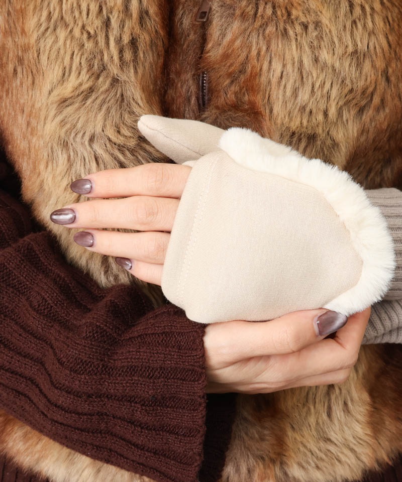 【 Beaurance （ビューランス）】エコファー×ニットミトン