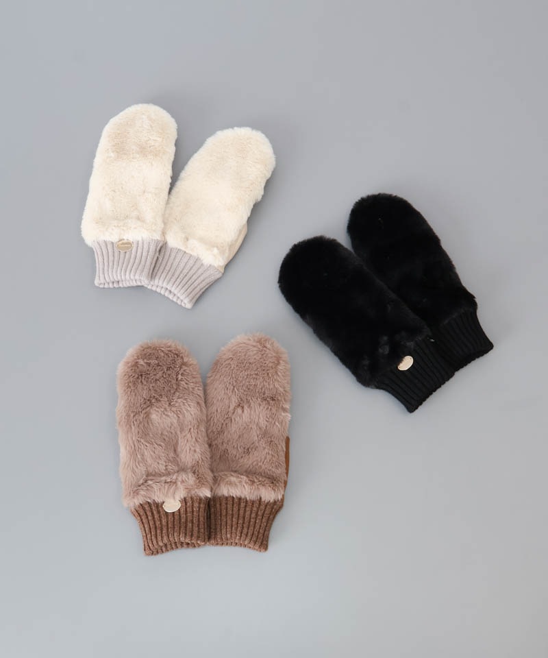 【 Beaurance （ビューランス）】エコファー×ニットミトン