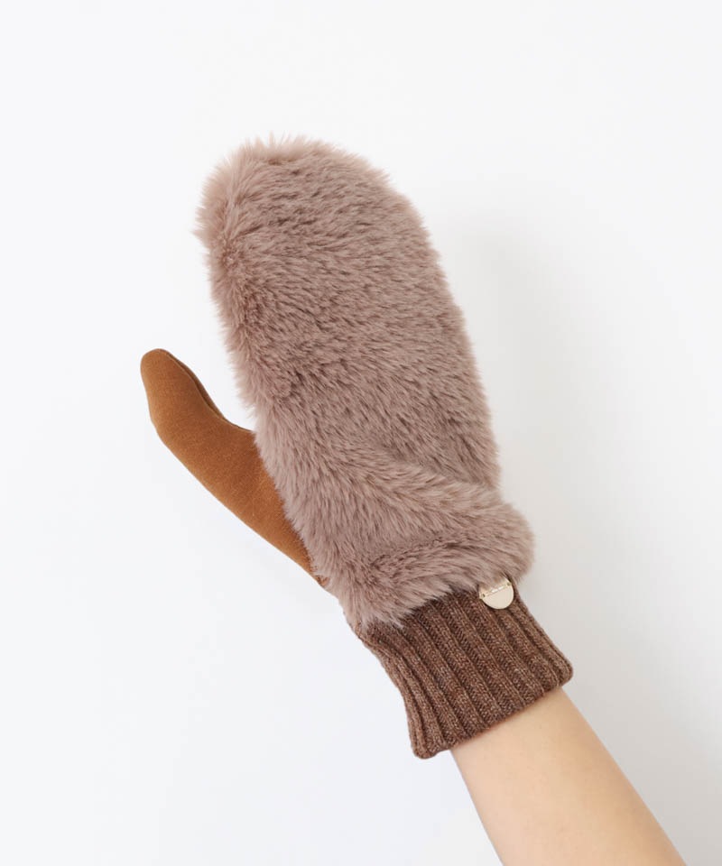 【 Beaurance （ビューランス）】エコファー×ニットミトン