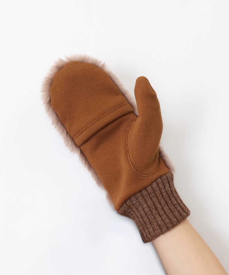 【 Beaurance （ビューランス）】エコファー×ニットミトン