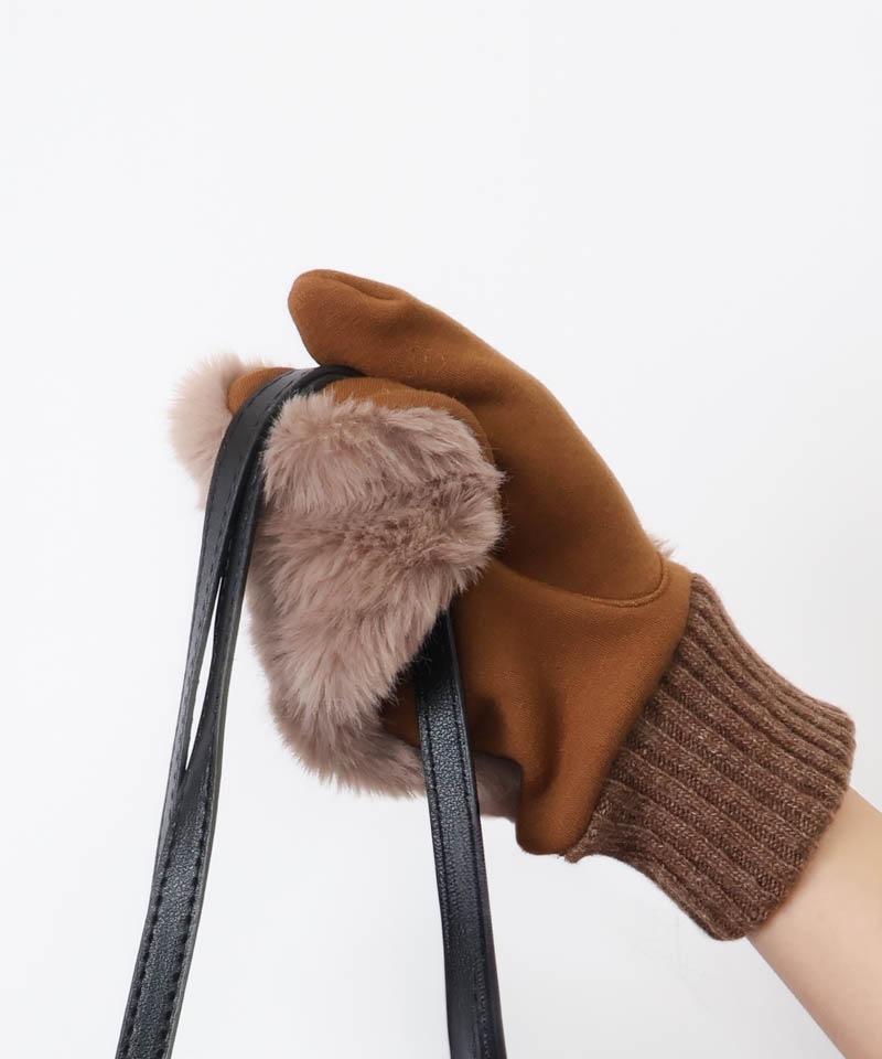 【 Beaurance （ビューランス）】エコファー×ニットミトン