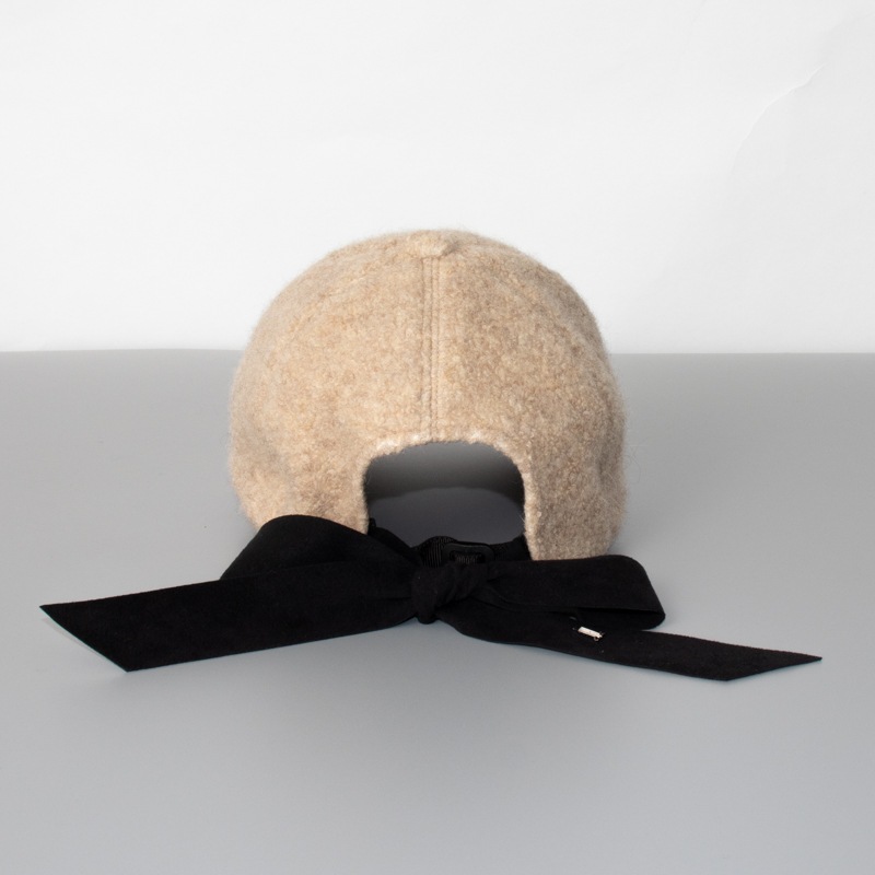 LANVIN en Bleu （ランバン オン ブルー）】 ボアリボン付きキャップ