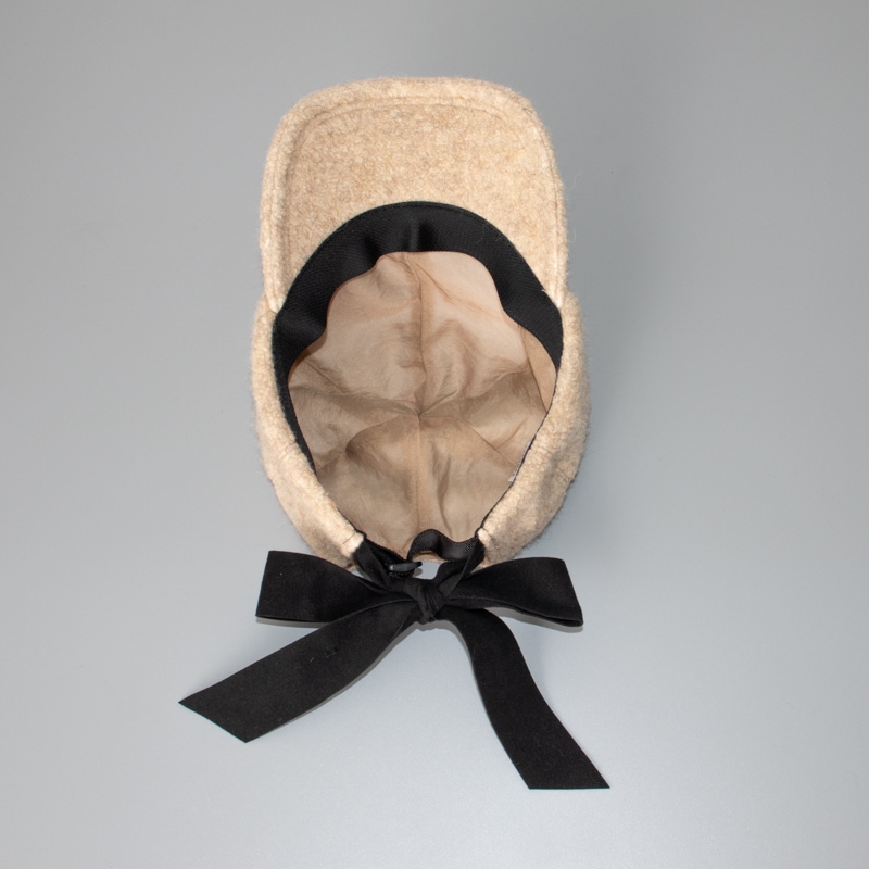 LANVIN en Bleu （ランバン オン ブルー）】 ボアリボン付きキャップ