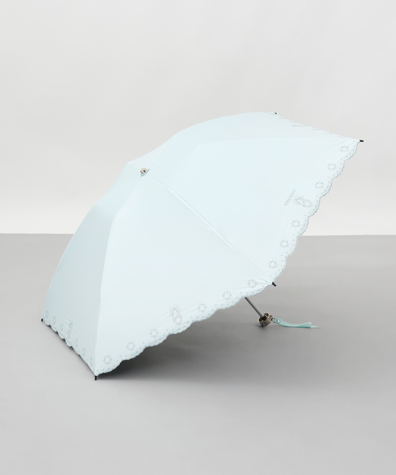 【数量は多】 NINA RICCI（ニナリッチ）】花柄刺しゅう晴雨兼用パラソル 小物
