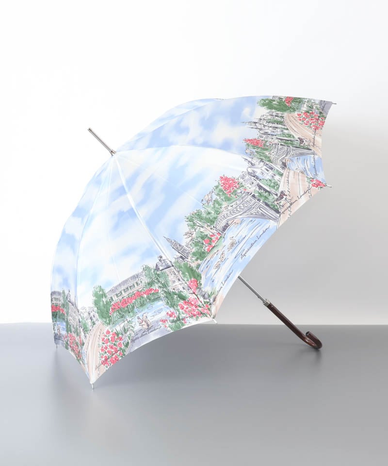【新品未使用】Aquascutum アクアスキュータム 長傘 雨傘 イラスト Aquascutum（アクアスキュータム）】 雨傘（長傘）アイテム別