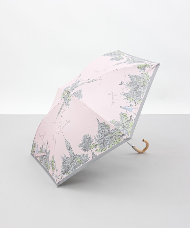 Aquascutum（アクアスキュータム）】ガールプリント晴雨兼用傘