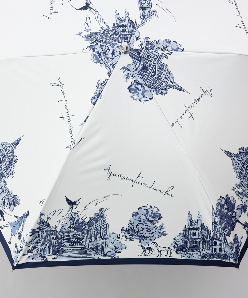 Aquascutum（アクアスキュータム）】ガールプリント晴雨兼用傘