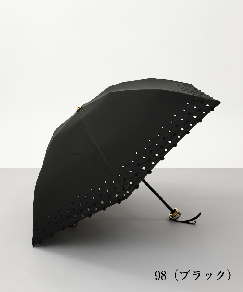 Beaurance （ビューランス）】 ボーラー刺繍晴雨兼用パラソル