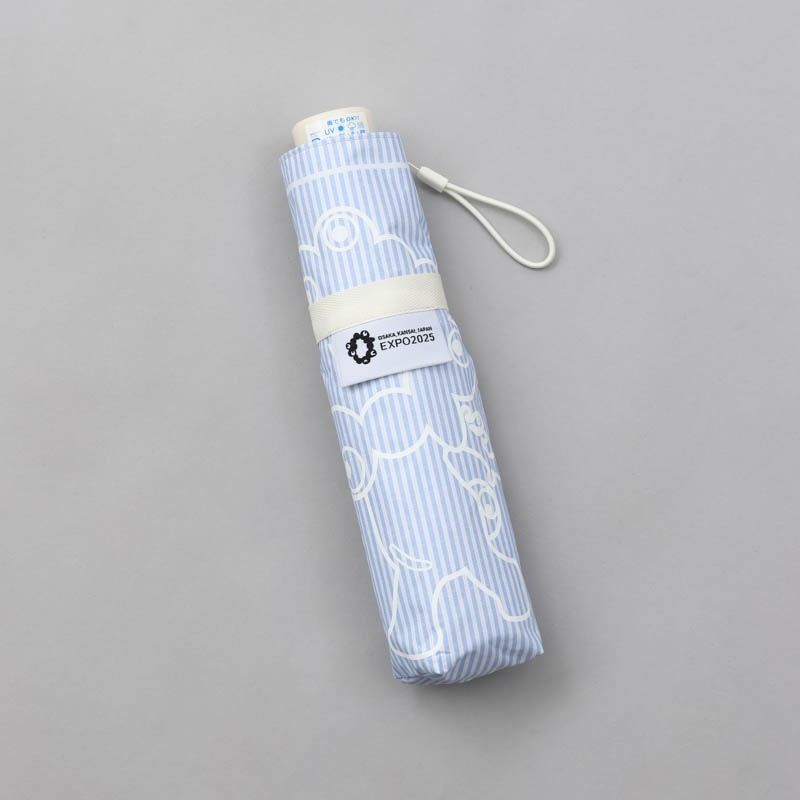 EXPO2025ミャクミャクシャツ生地風晴雨兼用傘（折りたたみ傘） 🄫Expo 2025